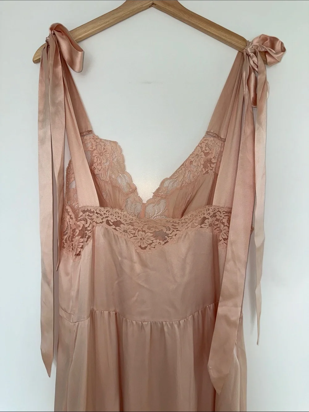 Stella McCartney Blush Satin & Lace Slip Dress - Picture 6 of 7